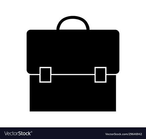 Job Bag Icon In On White Background Royalty Free Vector