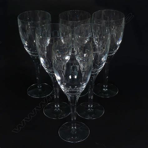 John Rocha Waterford Geo White Wine Glasses Set British 20th