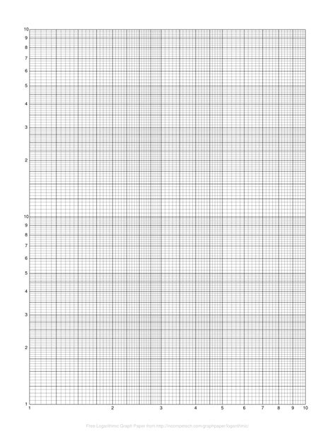 Free Printable Semi Log Graph Paper Printable Graph Paper