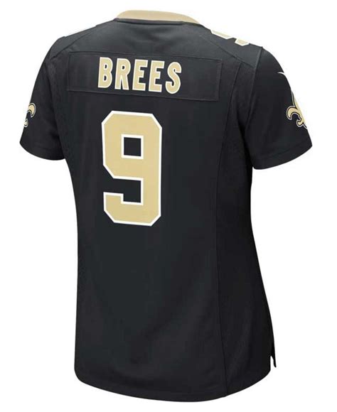Nike Synthetic Womens Drew Brees New Orleans Saints Game Jersey In