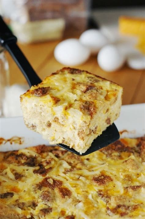 Overnight Sausage Egg Casserole