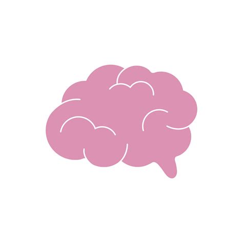 Pink Human Brain Graphic Illustration Download Free Vectors Clipart