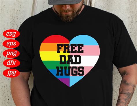 Free Dad Hugs Svg Lgbt Dad Lgbt Pride Svg Gay Pride Etsy