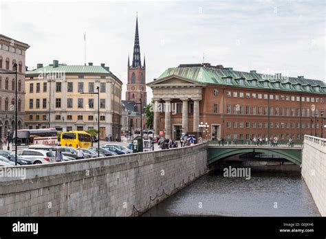 Gamla Stan Historical Buildings Downtown Stockholm Sweden Stock Photo