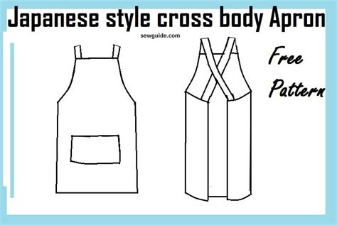 Make Easy Japanese Style Cross Back Apron Free Diy Pattern And Tutorial