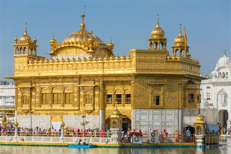 Golden Temple Harmandir Sahib In Amritsar Punjab India Editorial