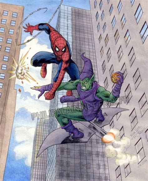 Spiderman Vs Green Goblin By Ron Lim And Philip Alain Spiderman