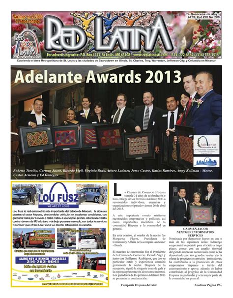 Columbia is home to the university of missouri and two smaller colleges. RED LATINA ST. LOUIS HISPANIC NEWSPAPER 2012-07-15 by Red ...