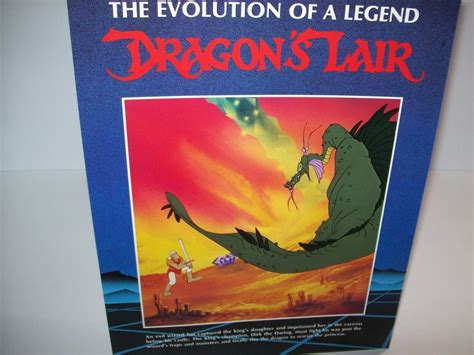 Dragons Lair Arcade Flyer Original Video Game Laser Art Cinematronics