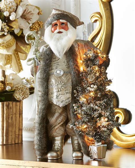 Karen Didion Originals Lighted Winter Magic Santa