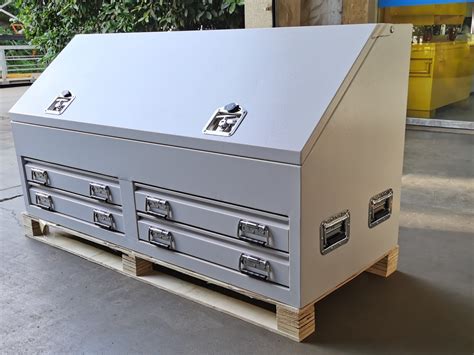 white steel tool box mm truck box industrial ute box   drawers