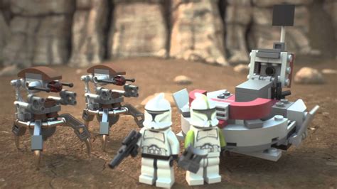Lego Star Wars 75000 Clone Troopers Vs Droidekas Lego 3d Review