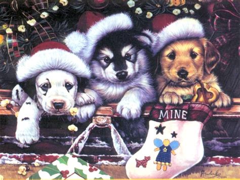 49 Christmas Puppies Wallpapers Free Wallpapersafari