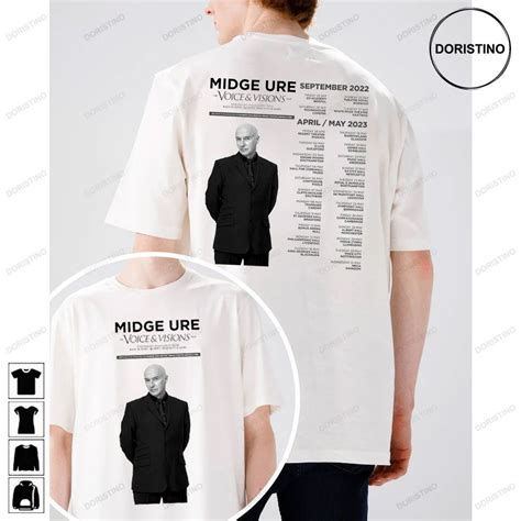 the voices and visions uk tour dates 2023 midge ure limited t shirt