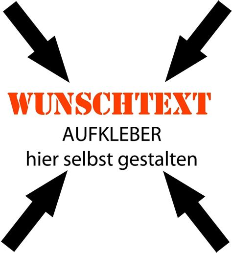 generisch aufkleber selbst gestalten schriftzug aufkleber wunschtext sticker selbst gestalten