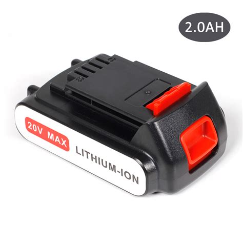 Lbx20 20v 20ah Max Lithium Ion Replace For Black And Decker 20v