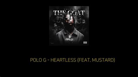 Polo G Heartless Feat Mustard 가사자막해석번역 Youtube