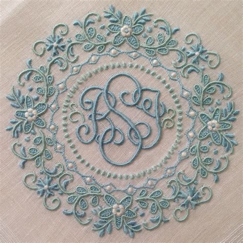 An Ornate Monogram Embroidery Monogram Embroidery Fonts Embroidery