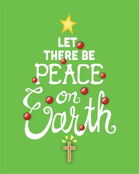 Let There Be Peace On Earth D 8x10 Christmas Printable