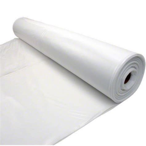 White Plastic Sheeting 6 And 10 Mil White Polyethylene Sheeting