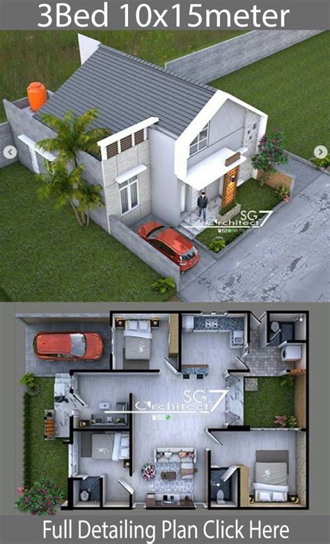 Home Design Plan 15x20m With 3 Bedrooms Home Ideas15x20m Bedrooms