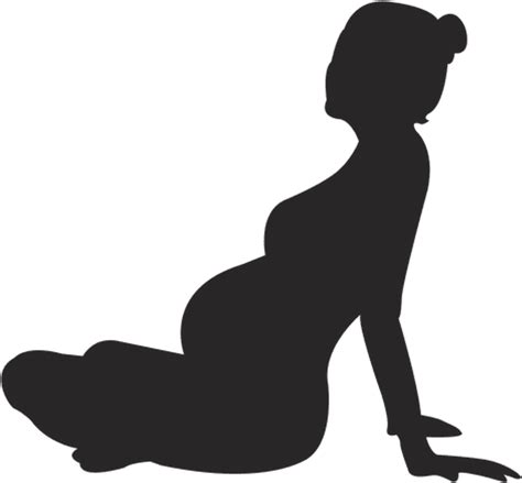 Silhouette Pregnant Woman Freetoedit Silueta De Una Mujer Embarazada