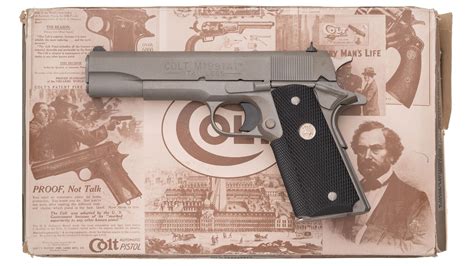 Colt Series 80 Model 1991a1 Stainless Semi Automatic Pistol Barnebys
