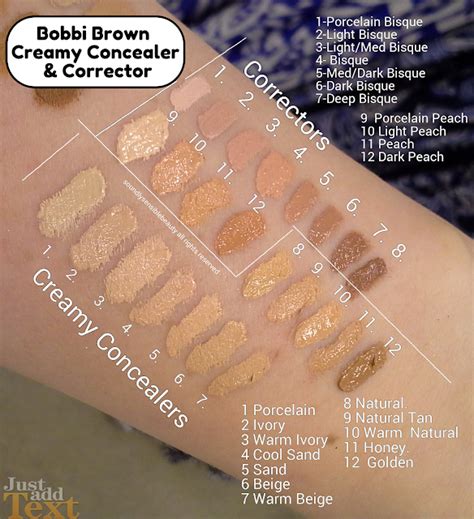 Bobbi Brown Creamy Concealer Corrector Swatches Of Shades Review