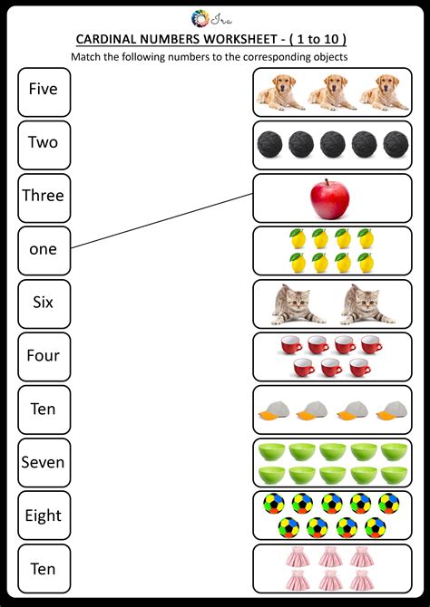 Cardinal Numbers Worksheets For Grade 2