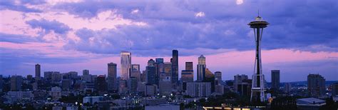 Skyscrapers In A City Seattle Photograph By Panoramic Images Fine
