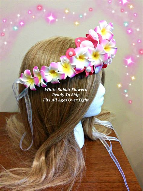 Hawaiian Crown Luau Headband Tropical Headdress Headpiece Etsy