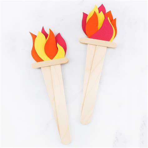 How To Make An Olympics Inspired Torch Craft