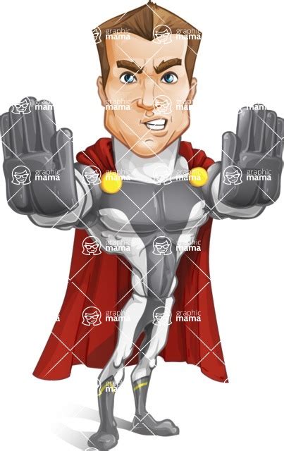Man With Superhero Powers Cartoon Vector Character 73 Illustrations
