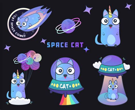 Space Cats Sticker Pack My Newest Sticker R Spacecats