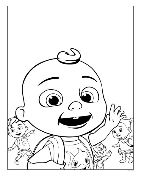 Abc Coloring Printable Cocomelon Coloring Pages