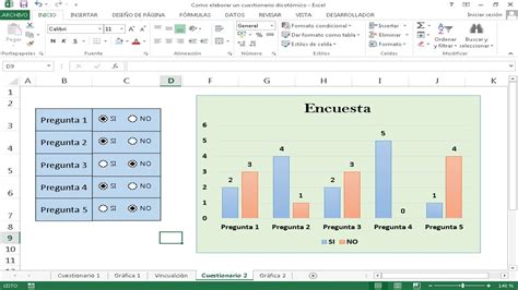 C Mo Crear Un Cuestionario Dicot Mico Con Excel Para Encuestas Virtuales Y C Mo Graficar