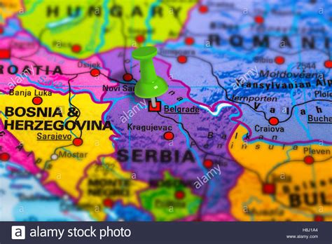 Belgrad ist die hauptstadt serbiens. Map Of Belgrade Stockfotos & Map Of Belgrade Bilder - Alamy