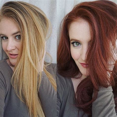 However, i pretty much already have red hair. A hair transformation from blonde to bright and rich red ...