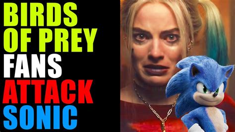 Birds Of Prey Fans Attack Sonic Movie After Harley Quinn Film Tanks At