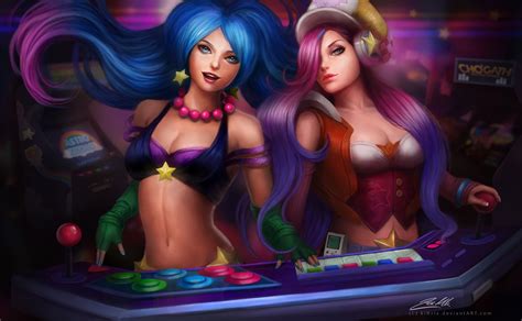 Arcade Sona And Miss Fortune Wallpapers And Fan Arts League Of Legends