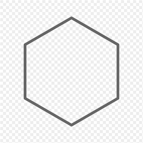 Stroke Hexagon Geometric Shape Transparent Free Png Rawpixel