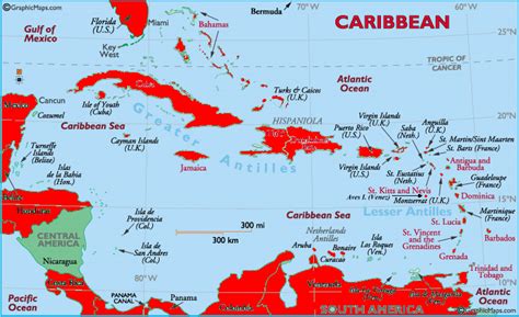 Caribbean Map 