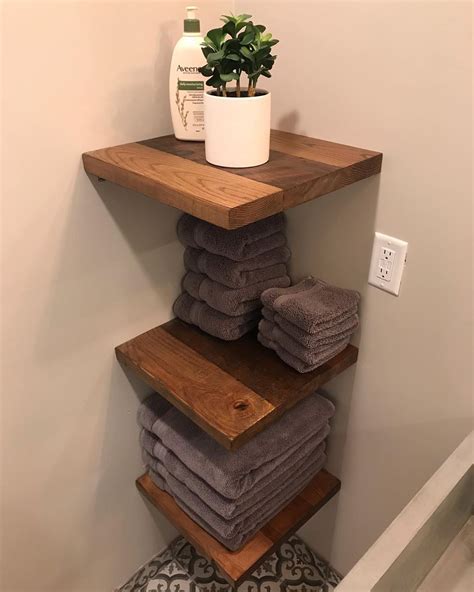 Floating Corner Shelf Bathroom Diy Floating Corner Shelves Wood