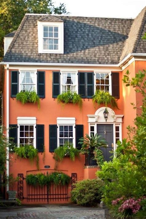 Orange Exterior House Paint Color Combinations House