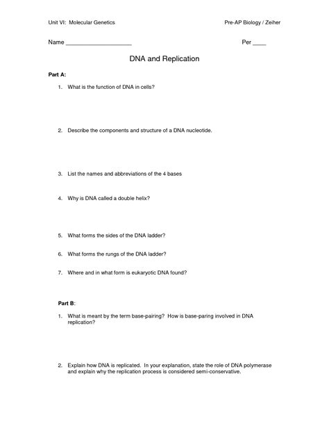 Some of the worksheets for this concept are work 1, adenine structure of dna, lesson plan dna structure, honors biology ninth grade pendleton high school, background on dna structure, dna replication. 29 Dna Structure And Replication Worksheet Key - Worksheet ...