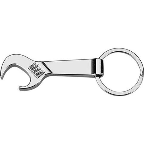 Marketing Wrench Shaped Bottle Openers With Key Holder Keychains