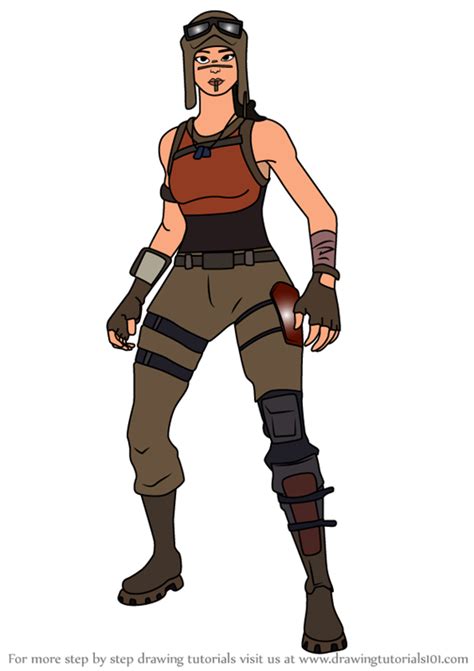 How To Draw Renegade Raider From Fortnite Fortnite Step By Step