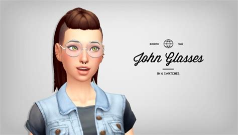 John Glasses By Burritosims At Simsworkshop Sims 4 Updates