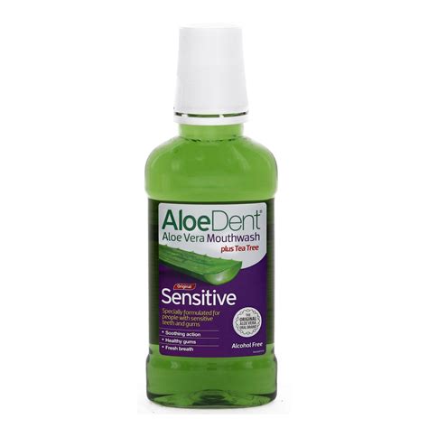 aloe dent aloe vera mouthwash sensitive 250ml online at best price mouthwash lulu ksa