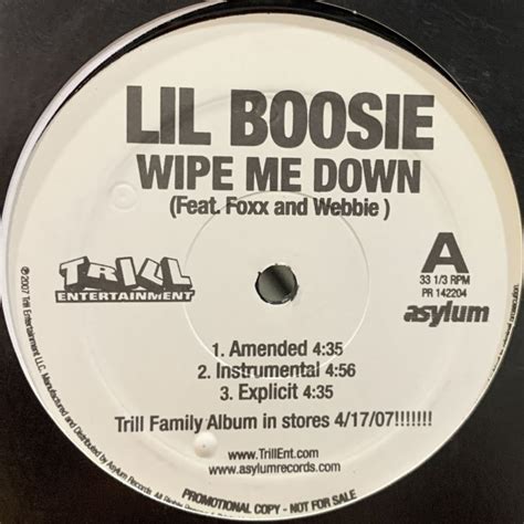 Lil Boosie Feat Foxx And Webbie Wipe Me Down 12 Fatman Records